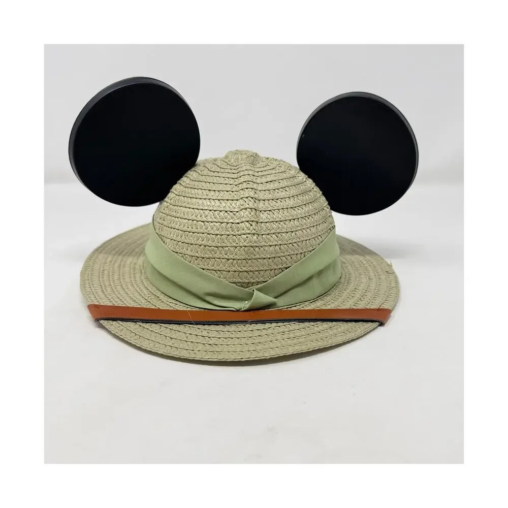 Disney Parks Mickey Mouse Ears Safari Straw Hat Youth 55CM Animal Kingdom